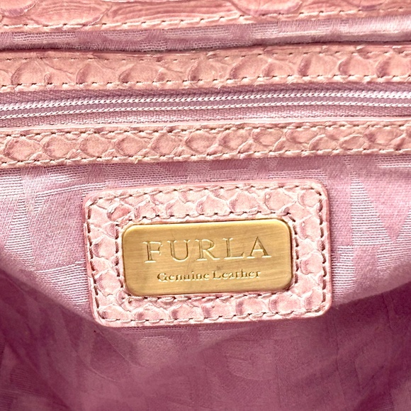Furla Leather Croc Embossed Carmen Tote - Picture 6 of 9
